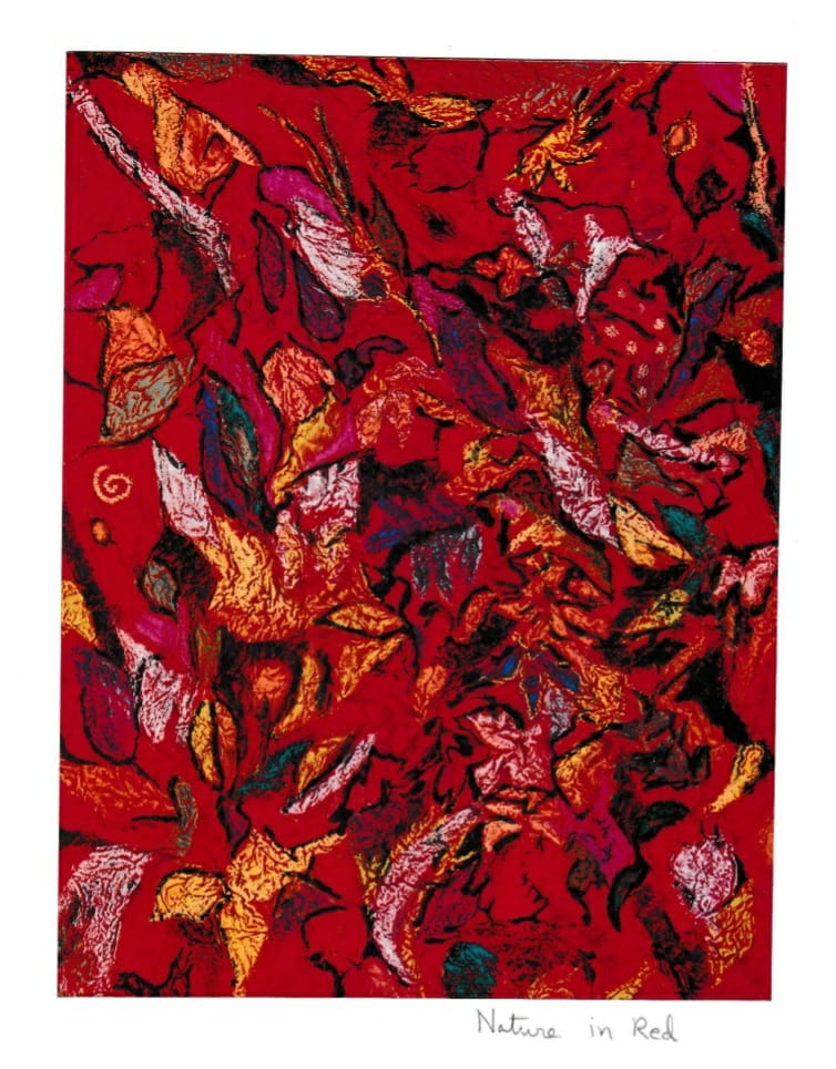 Nature in Red painting